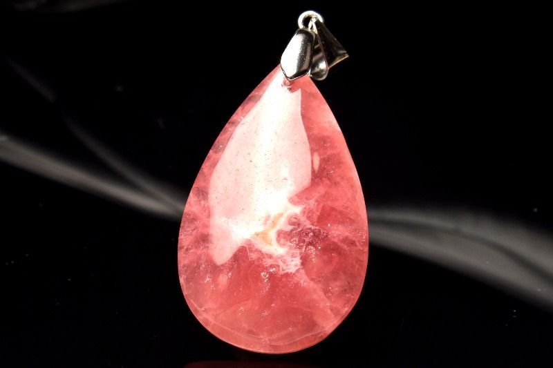 ペンダントトップ#インカローズ14g 枠はシルバー925 1点物】シルバー925◇アルゼンチン産 インカローズ 29x18mm