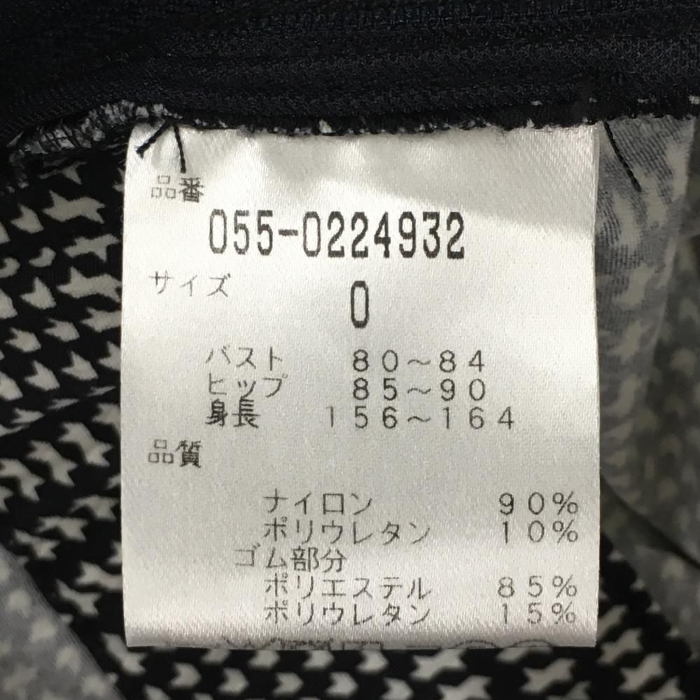 PEARLY GATES - 【超美品】パーリーゲイツ サロペット 黒×白 千鳥格子 レディース 0(S) ゴルフウェア PEARLY GATES 超美品】パーリーゲイツ サロペット 黒×白 千鳥格子 レディース
