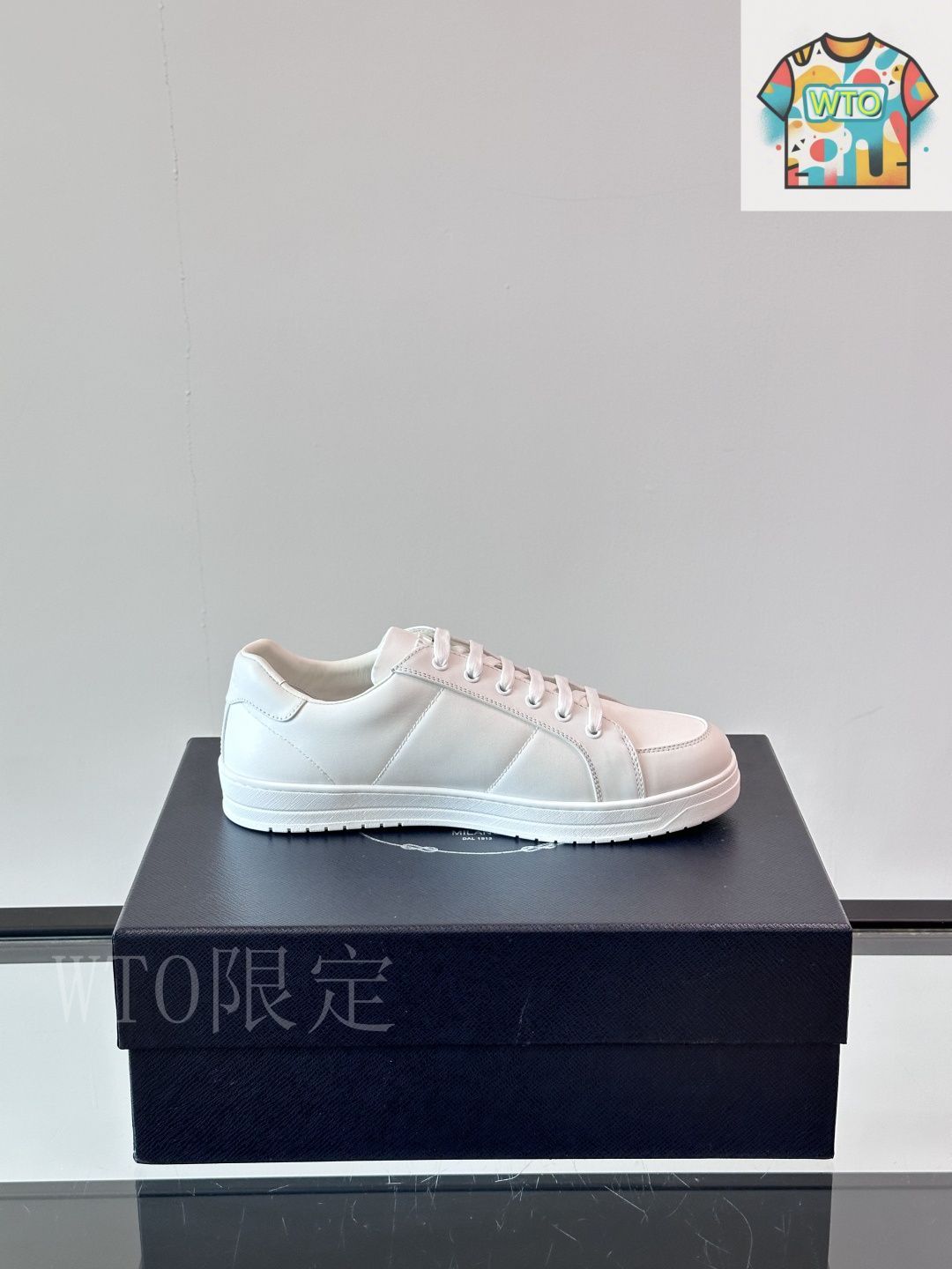 プラタ MW001 PRADA プラダ メンズ ハイエンド スニーカー01-OC00 - メルカリ