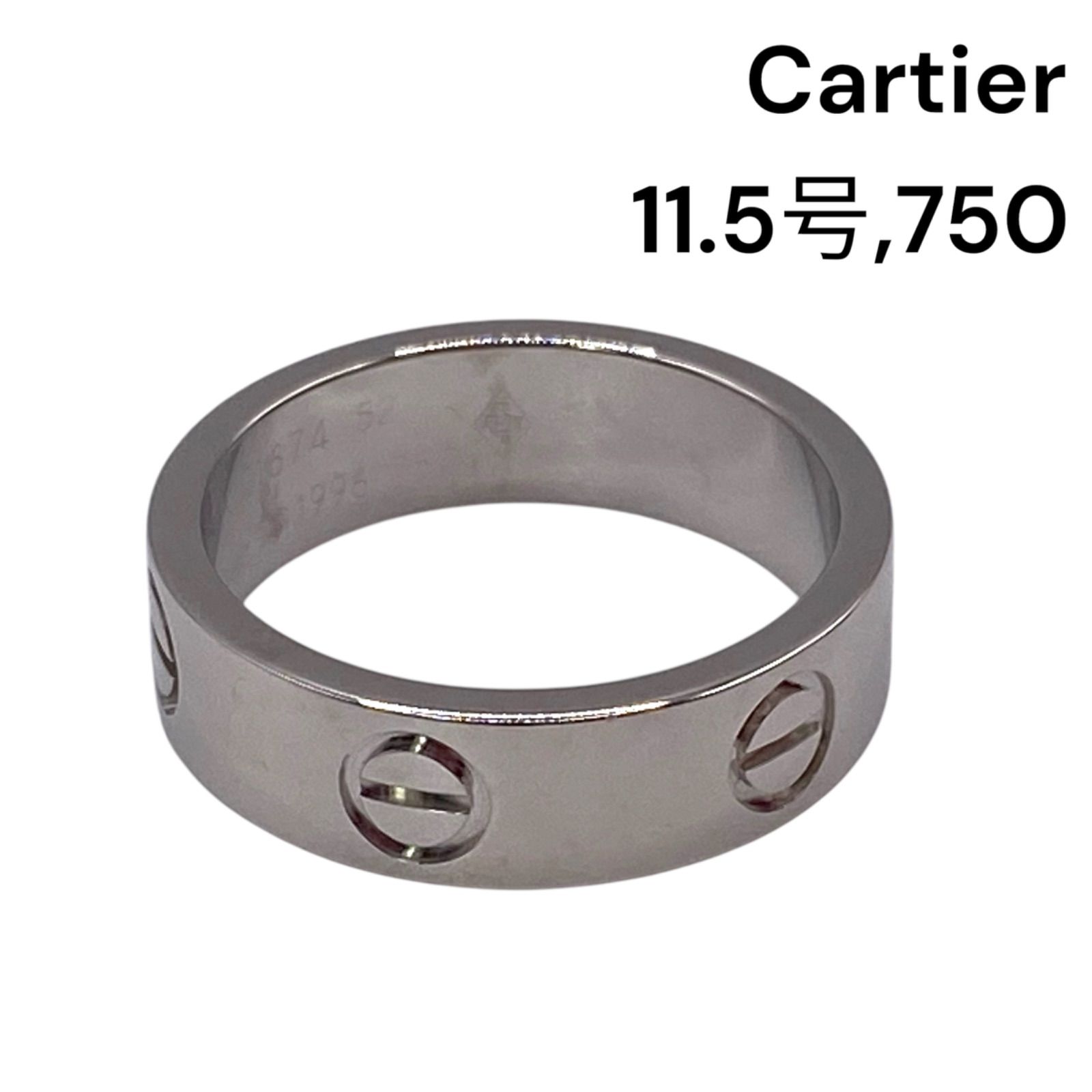 ● カルティエ Cartier ラブリング 750 K18WG リング 指輪 ジュエリー アクセサリー レディース 5D365