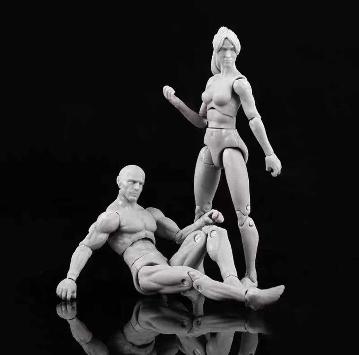 1/18 フィギュア 素体 ヘッド 女性モデル 15cm 関節可動 替えパーツ