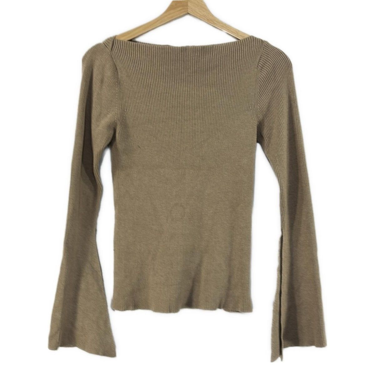 AP STUDIO エーピー ストゥディオ 長袖セーター レディース - ベージュ クルーネック