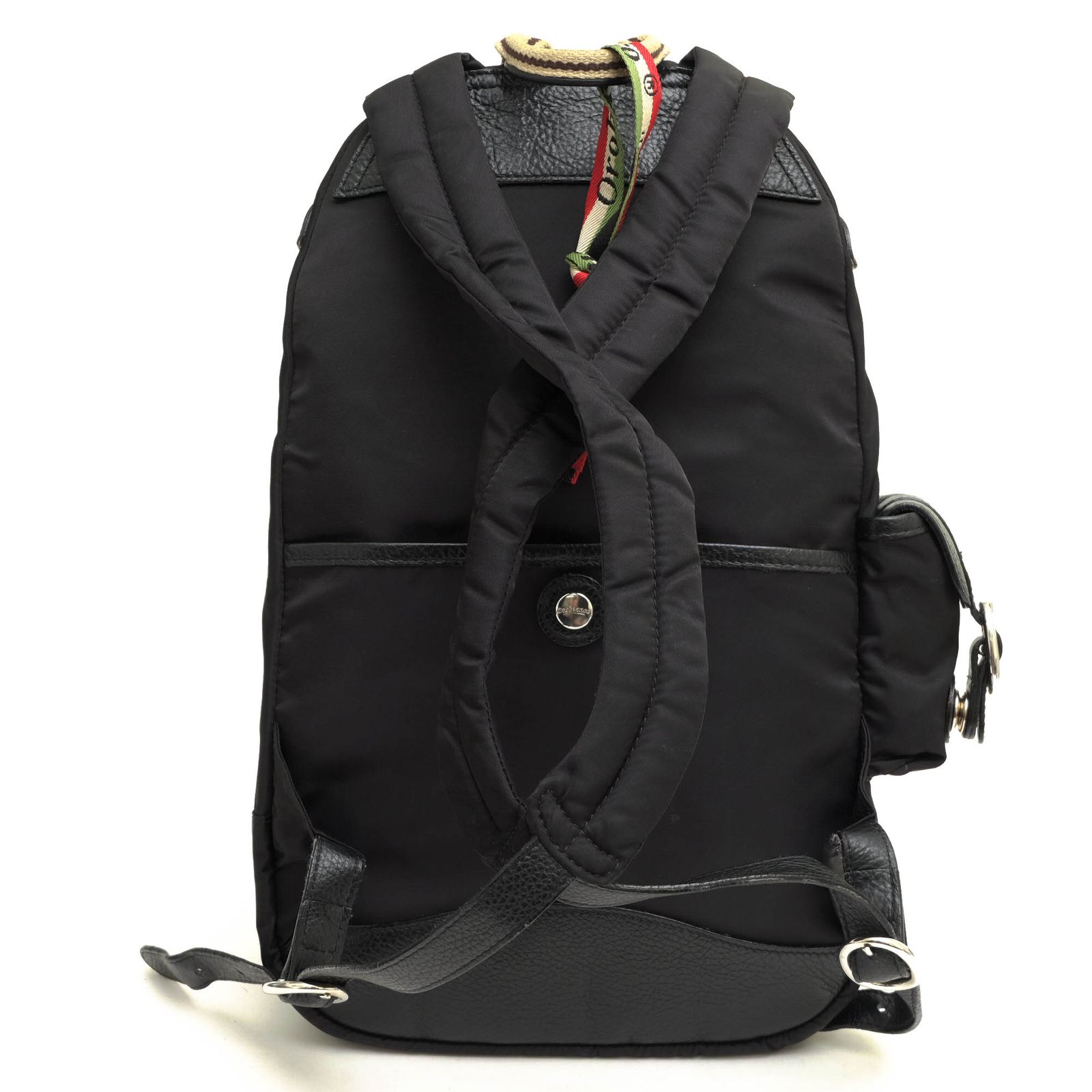 オロビアンコ ナイロン✕レザー リュック ブラック 黒 OROBIANCO