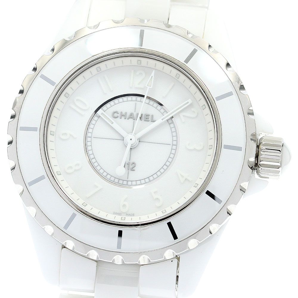 訳ありシャネル CHANEL H3442 J12 ホワイトファントム 33MM クォーツ  
