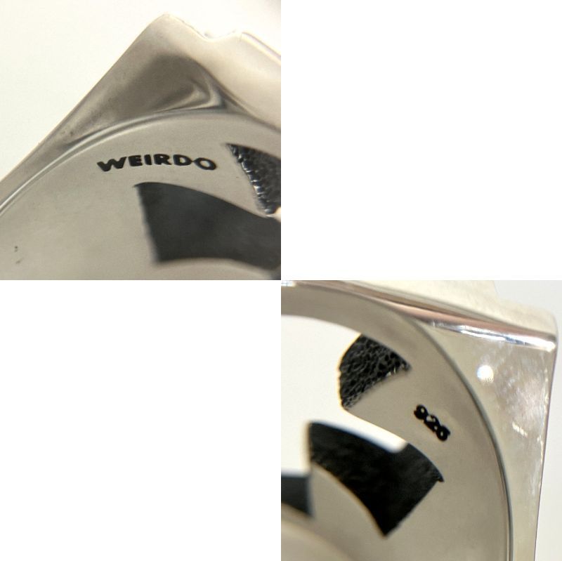 中古美品】 WEIRDO ウィアード アイアンクロスリング 22号 シルバー