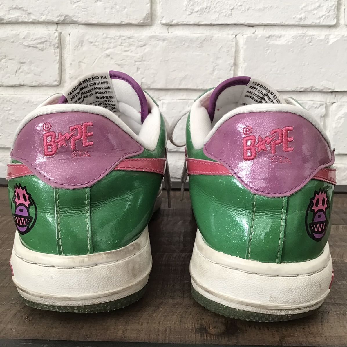 ラメ BAPESTA スニーカー 27cm US9 a bathing ape glitter BAPE STA