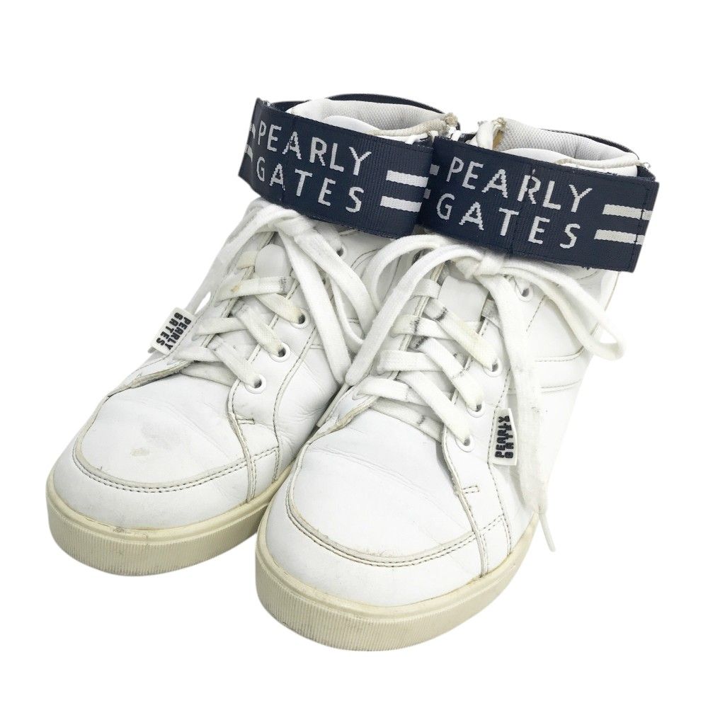 PEARLY GATES パーリーゲイツ 053-9292802 ミドルカットゴルフシューズ  ホワイト系 23.0 [240101474211] ゴルフウェア レディース ストスト PEARLY GATES パーリーゲイツ 053-9292802 ミドルカットゴルフ