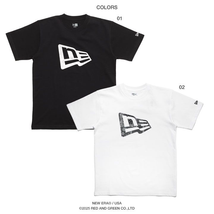 【NEW ERA】★男女兼用★MLBビッグペイズリーTシャツ NEWERA Tシャツ 半袖 メンズ 黒 白 大きいサイズ ロゴ スポーツ