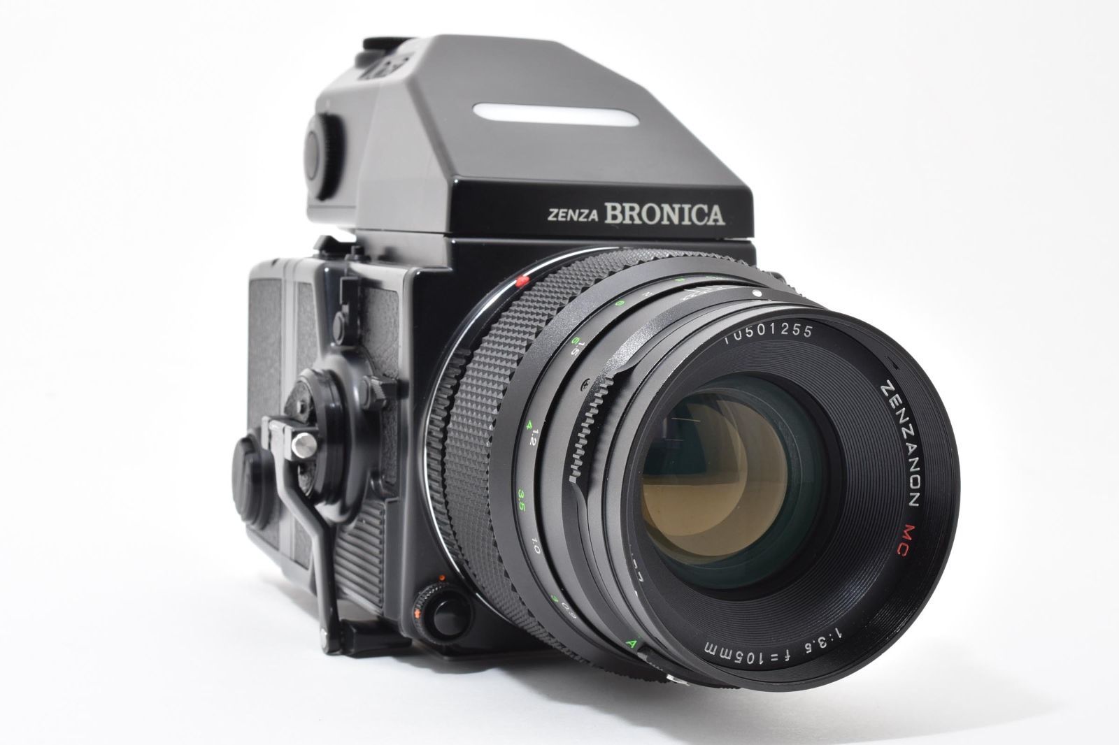 Zenza Bronica ETR Si AE-III ファインダー付 中判カメラ 105mm F3.5 PEレンズ 120フィルムバック付 動作良好 ブロニカ