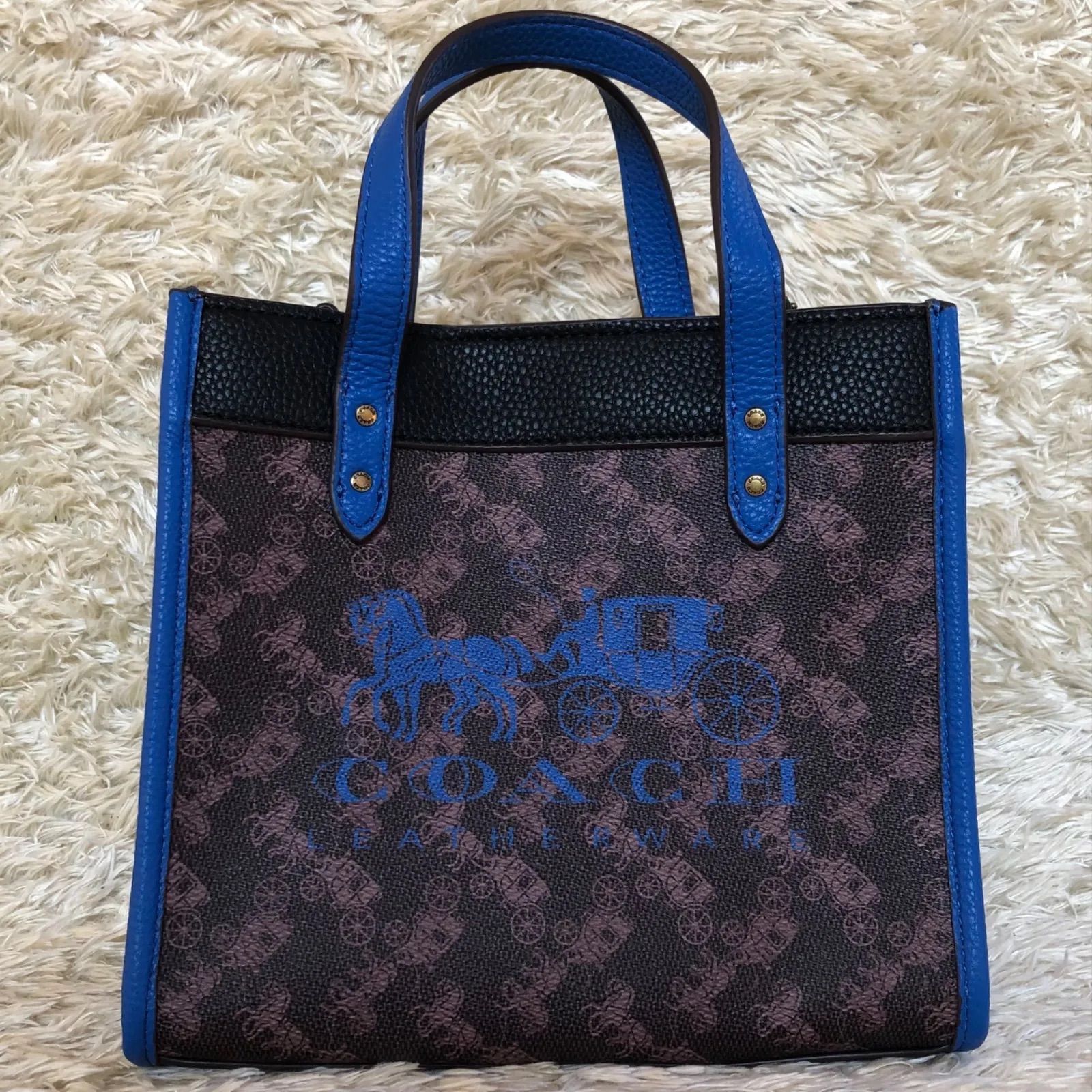 【新品未使用】coach コーチ ハンドバッグ ショルダー 2way ブルー