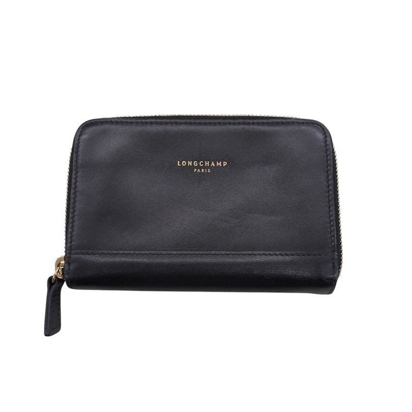 LONGCHAMP ロンシャン 財布 カードケース 小銭入れあり ラウンド