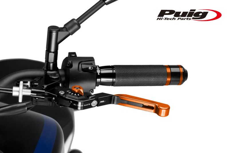 Puig(プーチ) 24TNT EXTENDABLE FOLDABLE CLUTCH LEVER 3.0 ORANGE/ORANGE （全長調整/可倒タイプ）