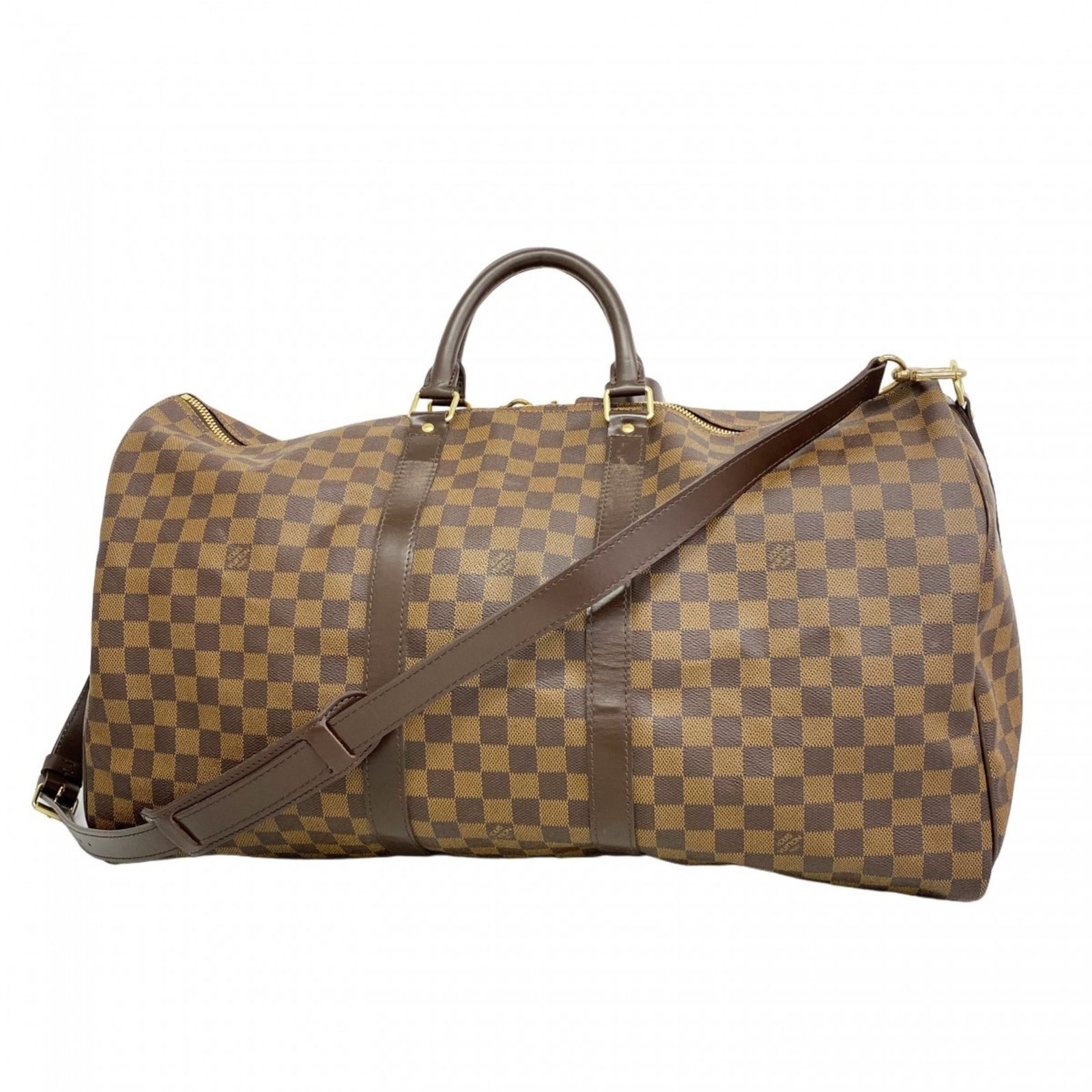 ルイ ヴィトン Louis Vuitton ルイ ヴィトン ボストンバッグ ダミエ キーポルバンドリエール55 N41414 エベヌメンズ レディース