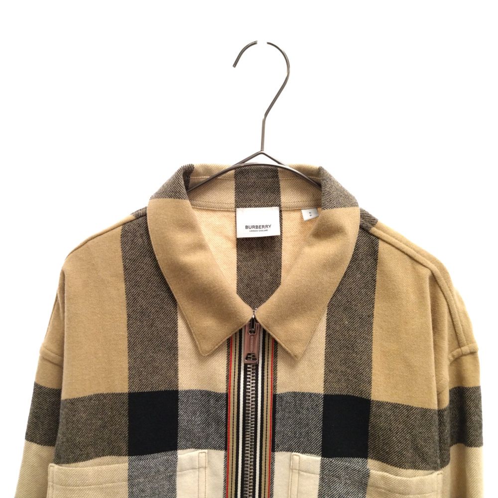 BURBERRY (バーバリー) 22SS Exaggerated Check Wool Cotton Overshirt