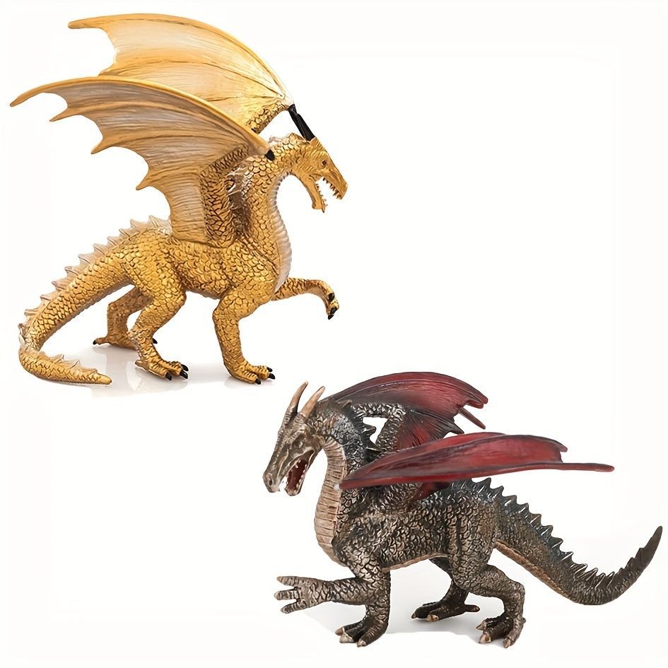 ブラックドラゴン 黒い竜 樹脂像 ミニチュア 18cm 神話 フィギュア