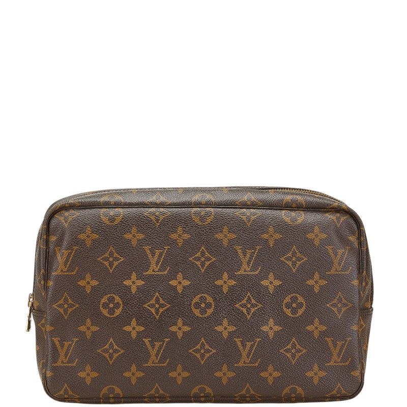 ルイ ヴィトン モノグラム トゥルーストワレット28 ポーチ セカンドバッグ M47522 ブラウン PVC レザー メンズ LOUIS VUITTON 1-0207417