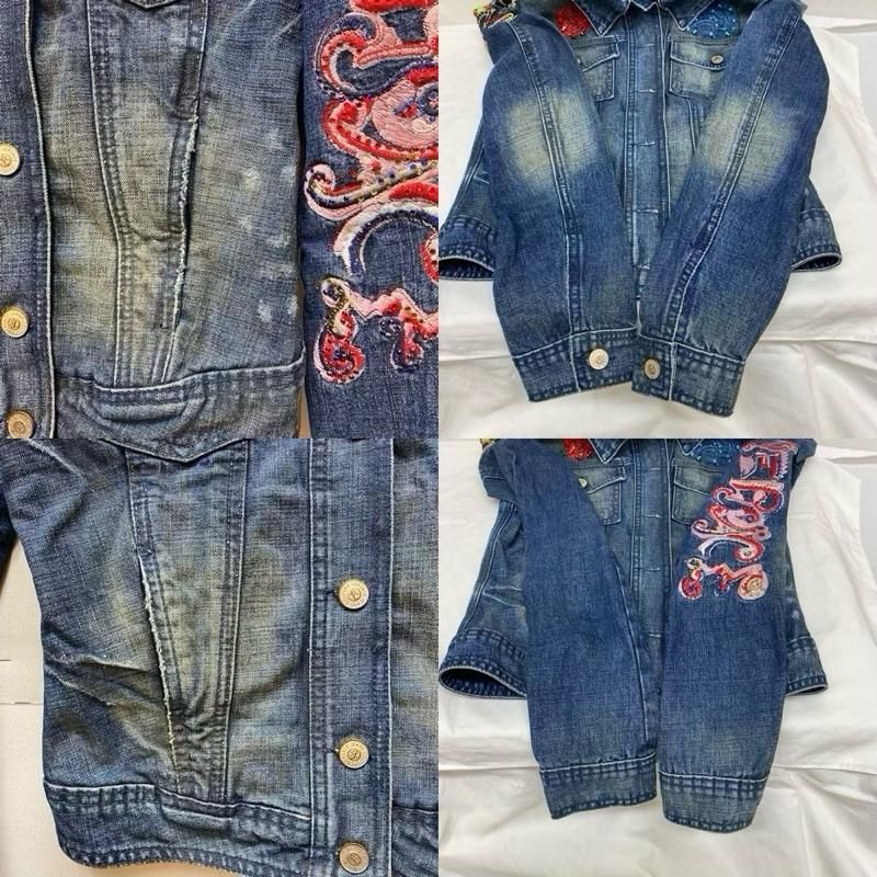 ヴェルサーチェジーンズ VERSACE JEANS レザージャケット Versace Jeans Couture Vエンブレム レザージャケット