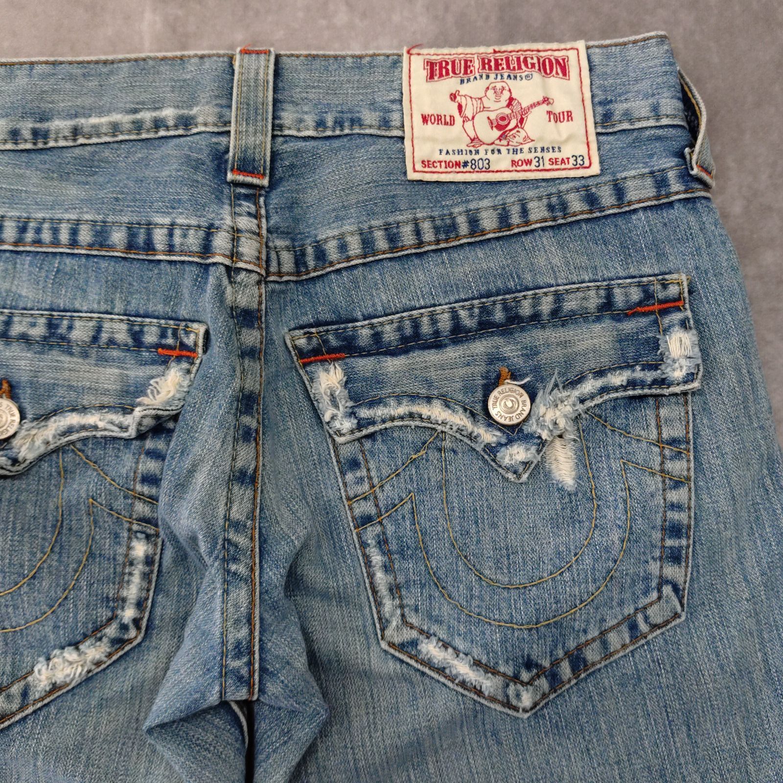 TRUE RELIGION ROW 31 SEAT 33 サイズ デニム ショートパンツ