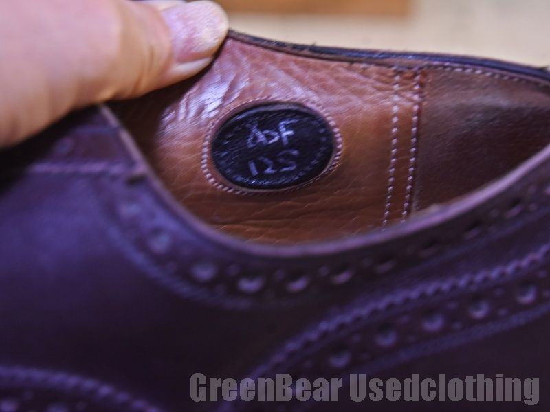 B581 イギリス製 Church's ビンテージ ウィングチップシューズ 茶 メンズ 26cmくらい