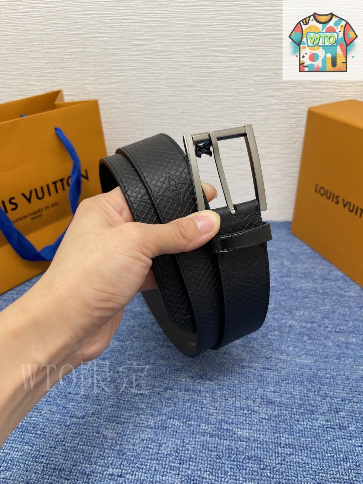 今日特価】LOUIS VUITTON ネオクラシック エンボスレザーベルト