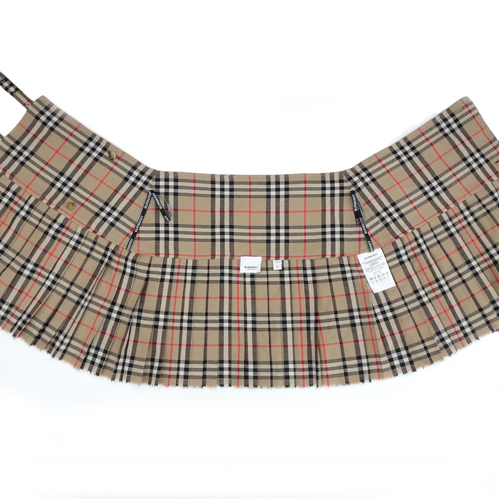 バーバリー チェックラップスカート ウール100% BURBERRY ロング巻