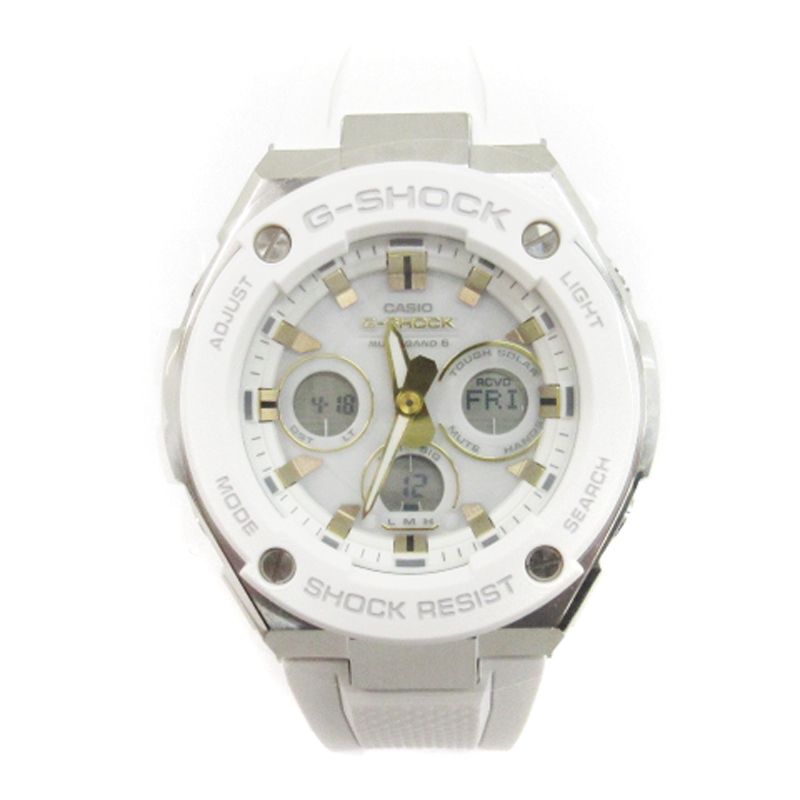 カシオジーショック CASIO G-SHOCK 腕時計 アナデジ ソーラー 電波 GST-W300-7AJF 白 ホワイト