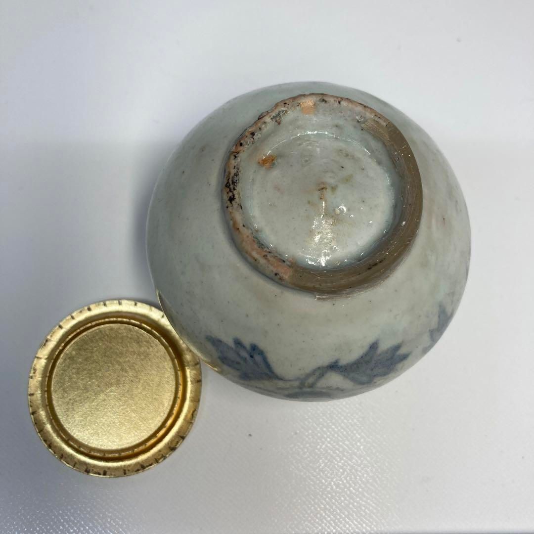 李朝　茶入　高さ約7㎝　トトエ　本さ5-0514☆ 李朝 茶入 高さ約7㎝ トトエ 本さ5-0514☆ 李朝