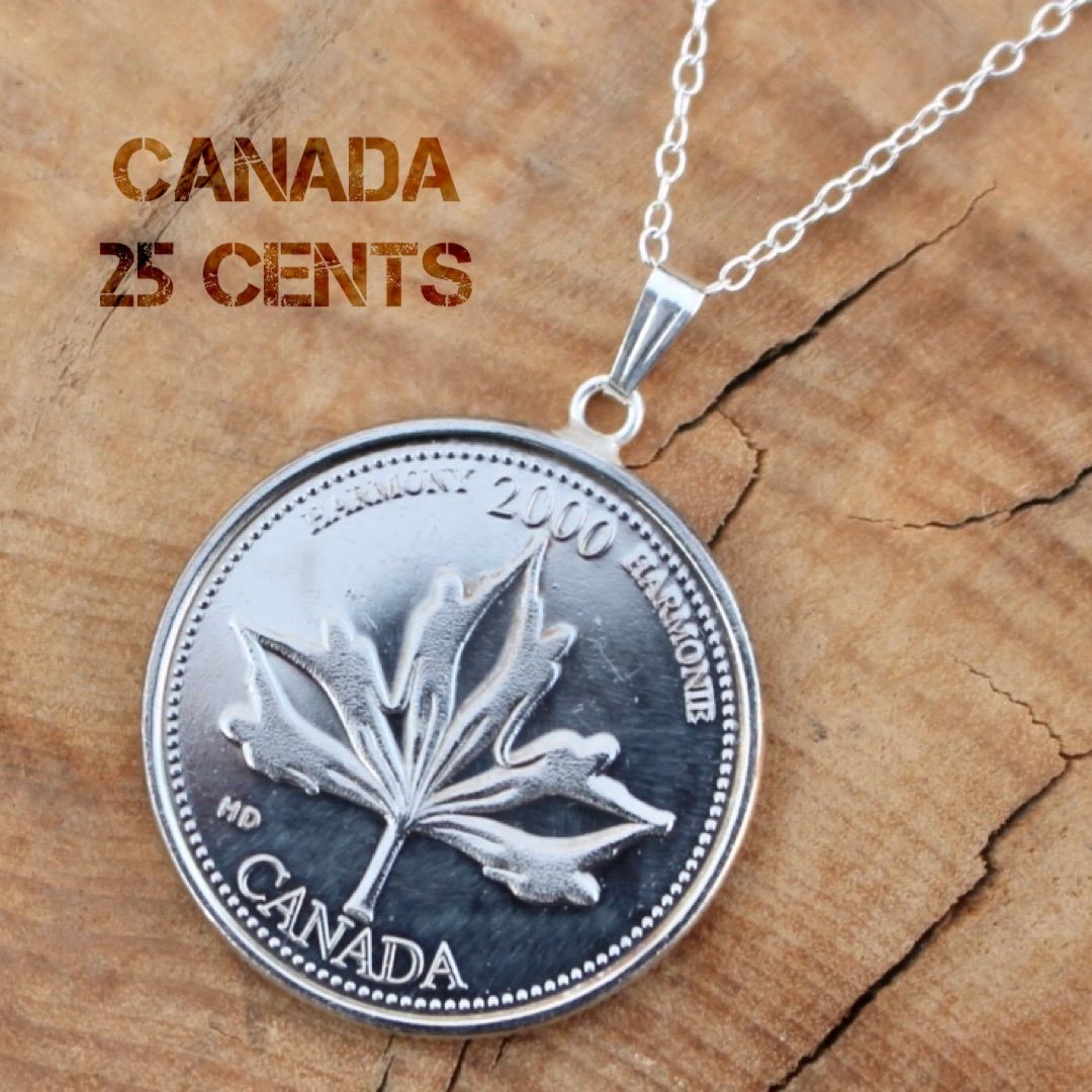 25セント 2000 June カナダ コイン ペンダント