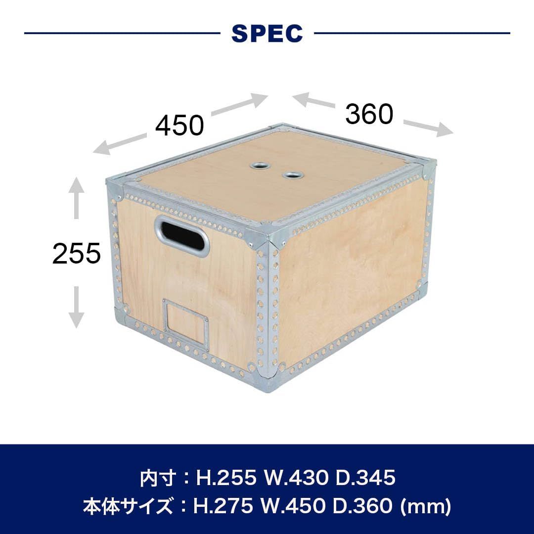 レジャー用品 100-226L 小物 BOX WOODEN L DULTON ウッデンボックス ダルトン