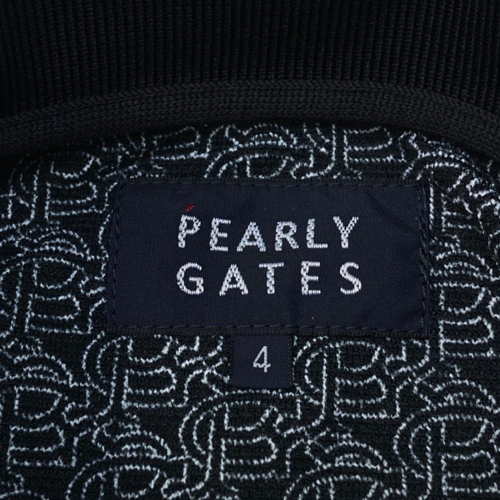 サイズ：4 PEARLY GATES パーリーゲイツ  半袖ポロシャツ プリント  ブラック系 [240101420326] ゴルフウェア メンズ ストスト サイズ：4 PEARLY GATES パーリーゲイツ 半袖ポロシャツ