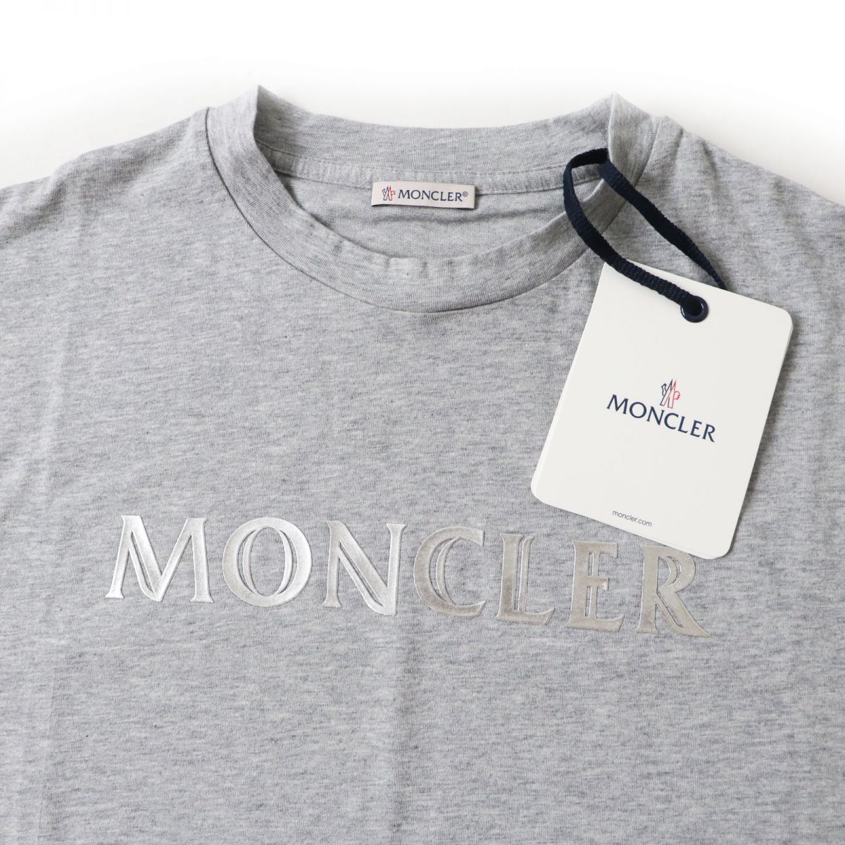 新品未使用 MONCLER モンクレール Tシャツ ロゴ 半袖 L グレー