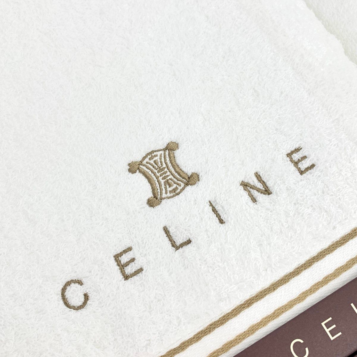 新品同様 CELINE セリーヌ   タオルセット  ホワイト  　241007000945