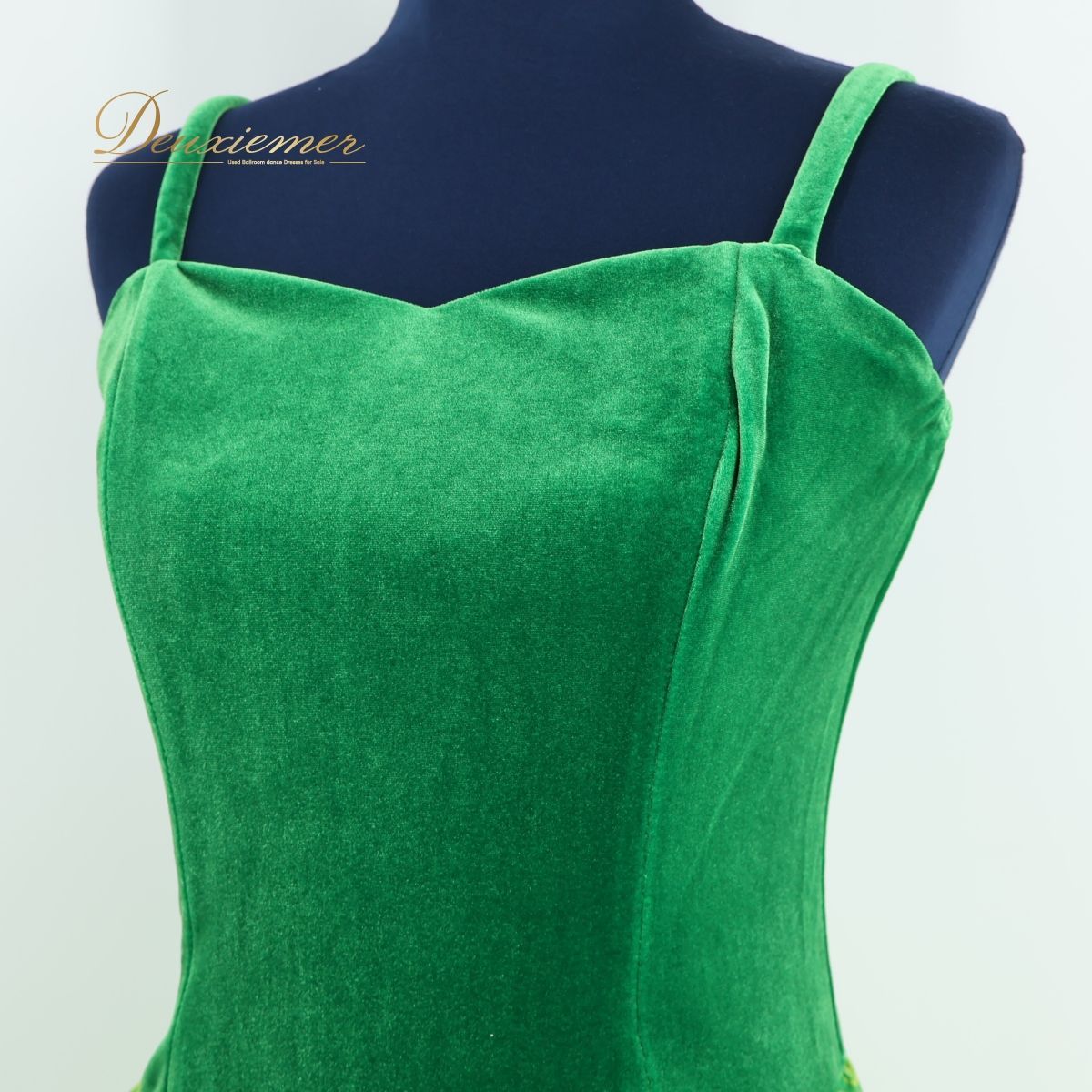 ハワイ製 フラダンス衣装】グリーン系 u'ino! ワンピース ドレス 緑 黄