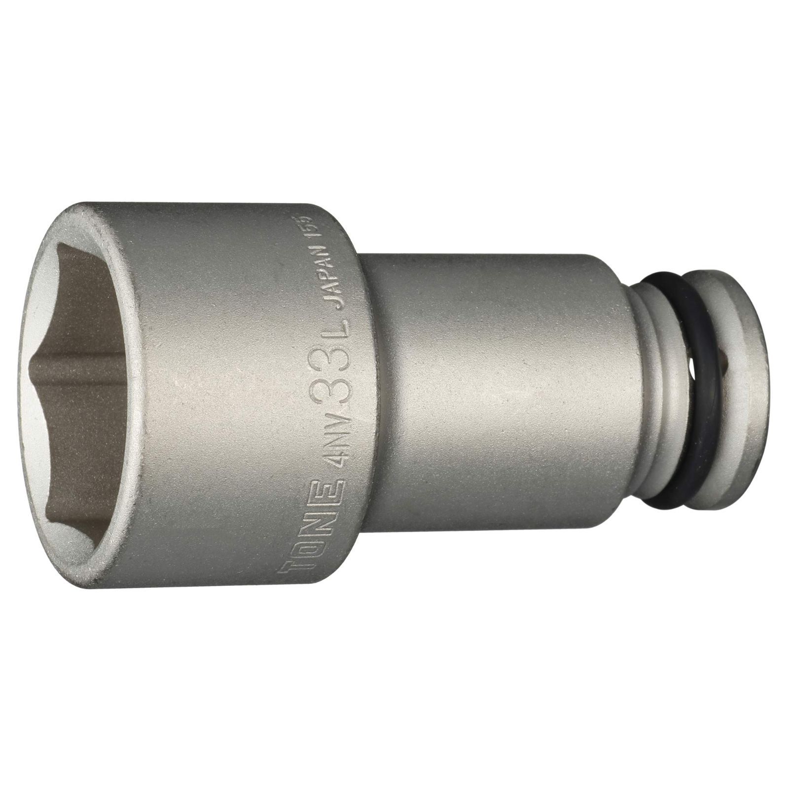 トネ(TONE) インパクト用ロングソケット 4NV-33L 差込角12.7mm(1/2) 二面幅33mm