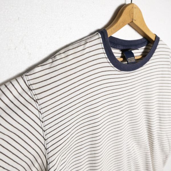 90's 00's FUN TEES ルート66 ボーダー クルーネック コットン T 90's 00's FUN TEES ルート66 ボーダー クルーネック コットン T