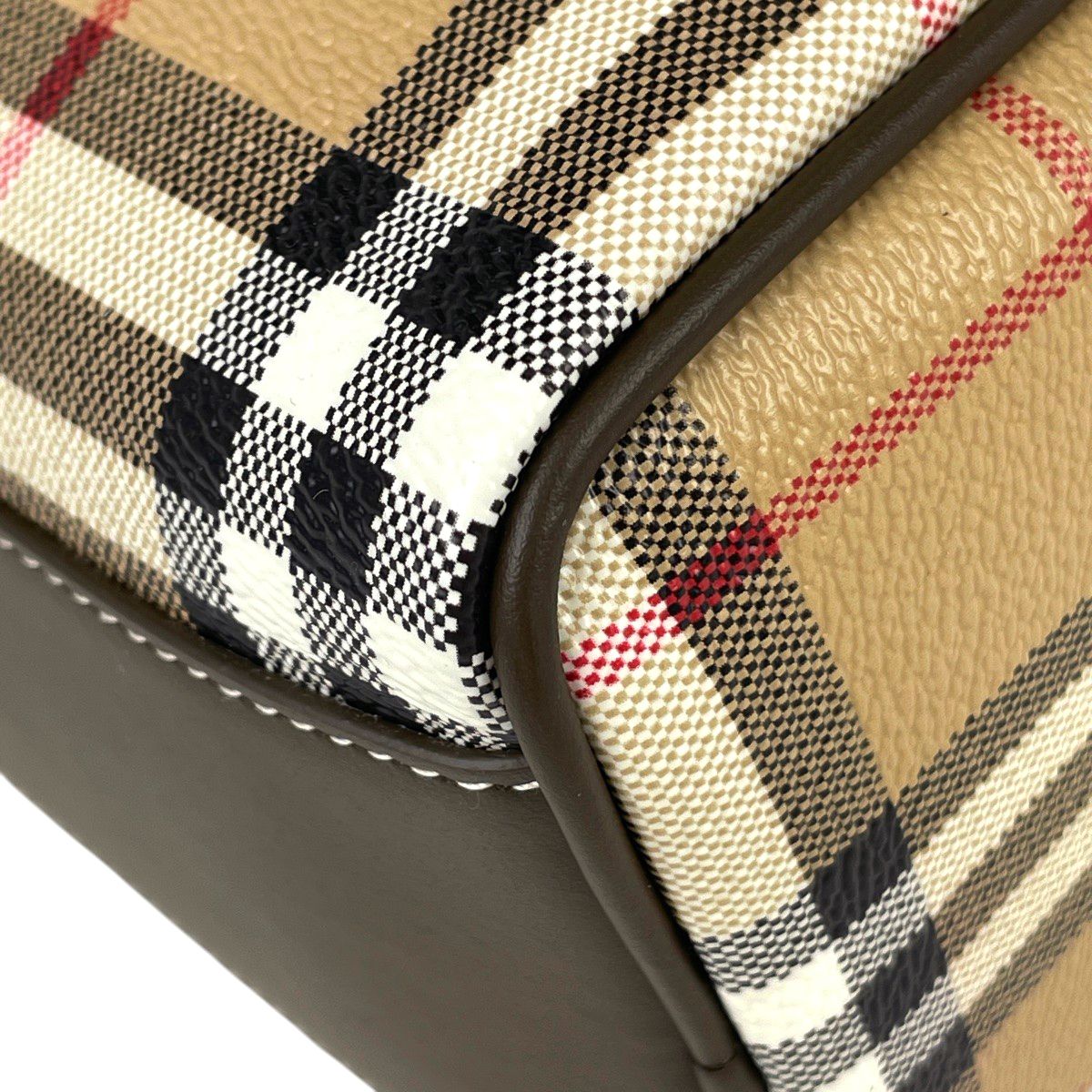 バーバリー BURBERRY ミニボウリングバッグ ショルダーバッグ ブラウン