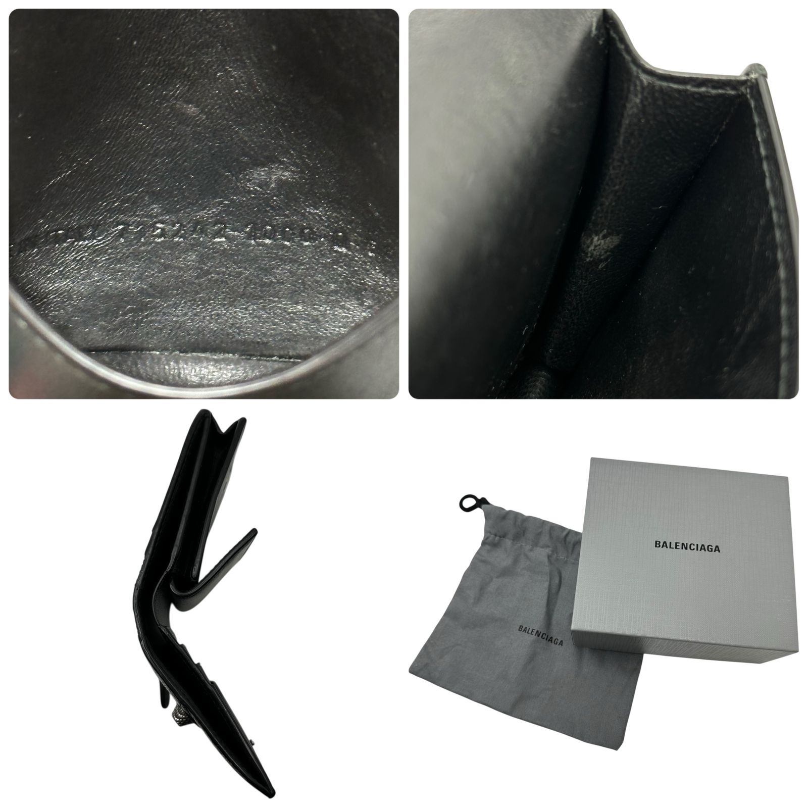 BALENCIAGA Le Cagole ミニウォレット 三つ折り 財布 BALENCIAGA バレンシアガ 財布 三つ折り ミニ財布 715234 1VG9Y