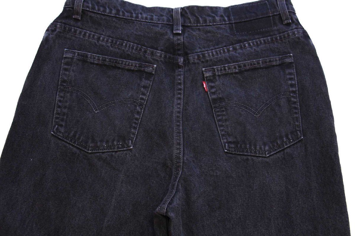 USA製 90s リーバイス ブラックデニム 550 ジーンズ vintage 80s USA製 Levi'sリーバイス 550 ケミカルウォッシュ ブラック