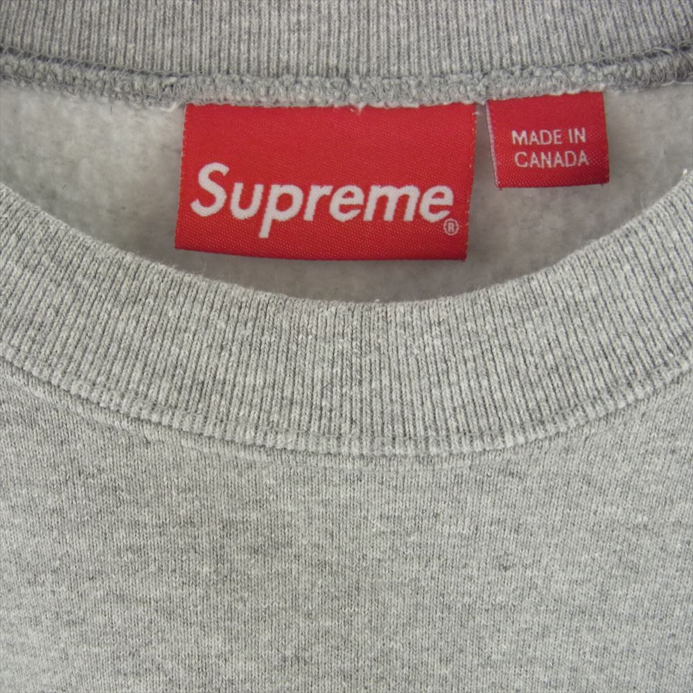 Supreme シュプリーム スウェット 22AW Box Logo Crewneck ボックス ロゴ クルーネック スウェット グレー系 S【中古】