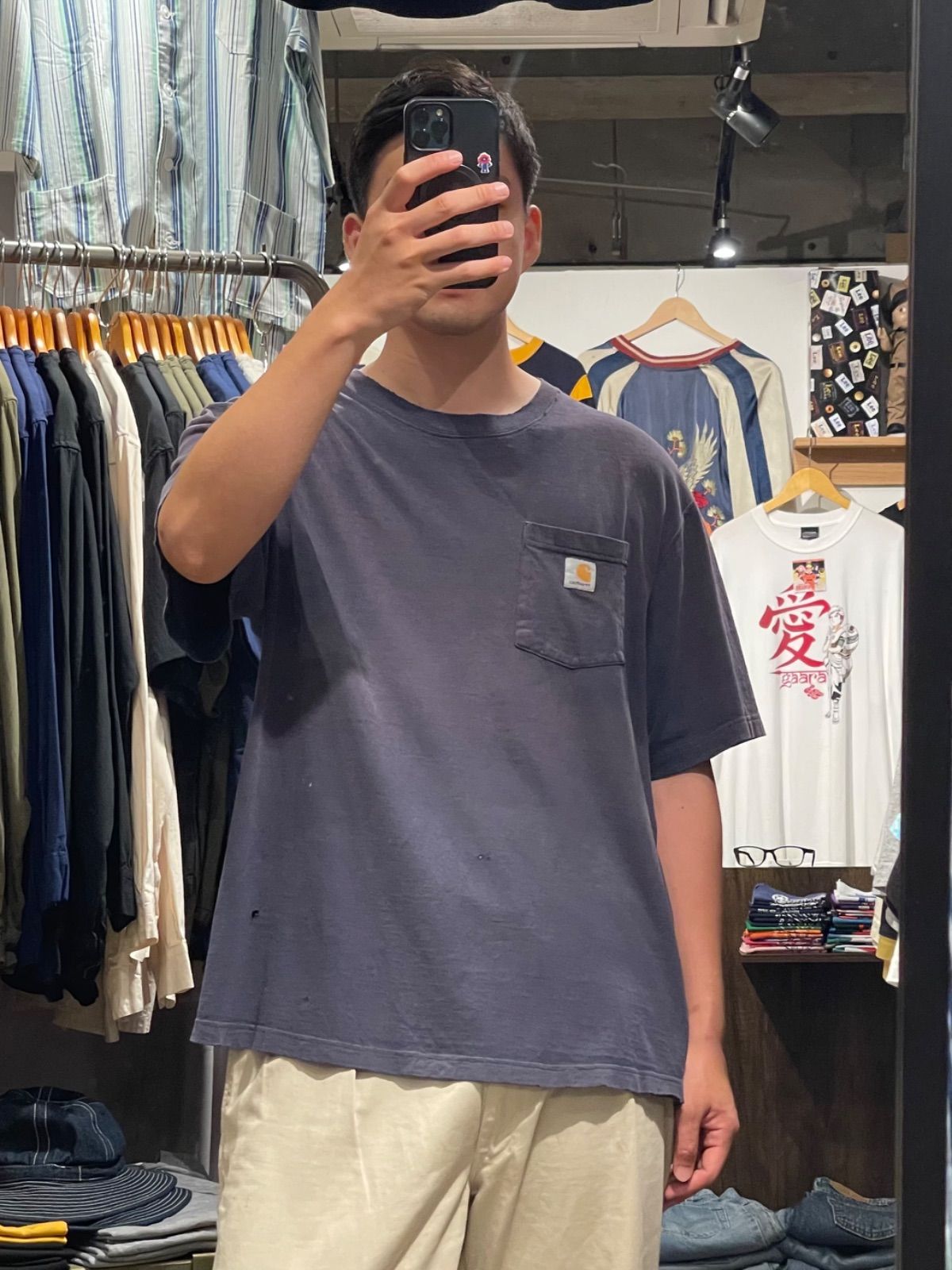 最終値下げ！【80s】Carhartt レアデザインTシャツ 鬼フェード m48862389239_1.jpg?1728051337