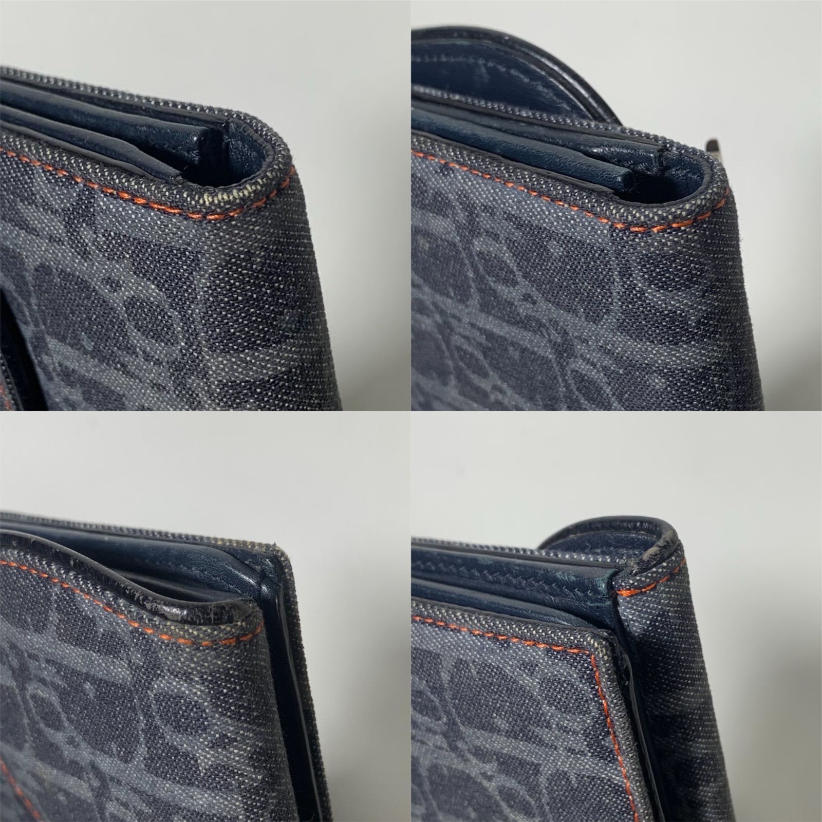 Christian Dior クリスチャンディオール 長財布 Wホック サドル  