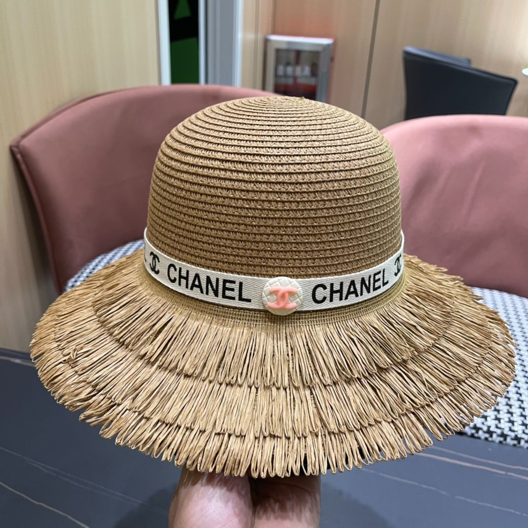 今週末限定値下げ‼️CHANELハット麦わら帽子 今日特価】CHANEL 2025 新 麦わら リゾート風 帽子-3 - メルカリ