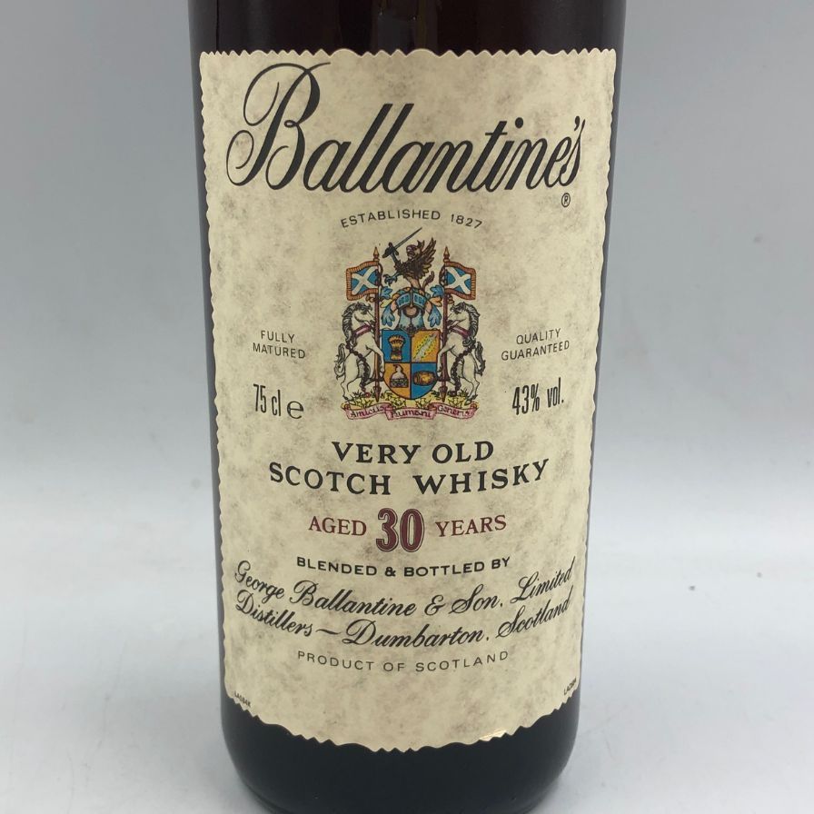 バランタイン 30年 ベリーオールド 金キャップ 700ml 43% Ballantine's VERY OLD スコッチウイスキー【X4】 -  メルカリ