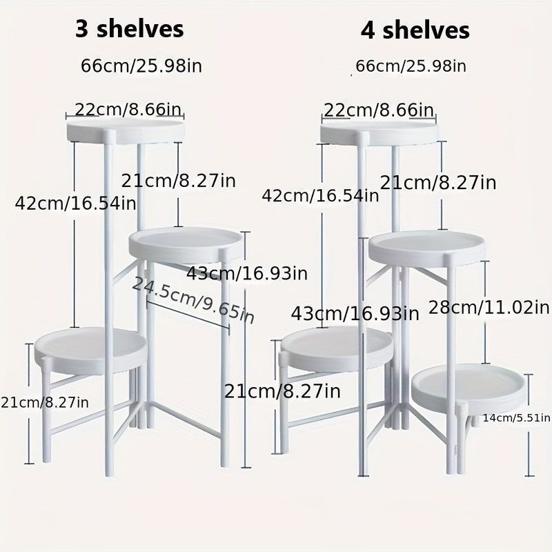 フラワースタンド 多目的 省スペース かわいい おしゃれ インテリア 花台 鉢台 多肉植物 フラワー ラック プランター スタンド 白 hkoB894 MARWIL-DEMENAGEMENTS_CH