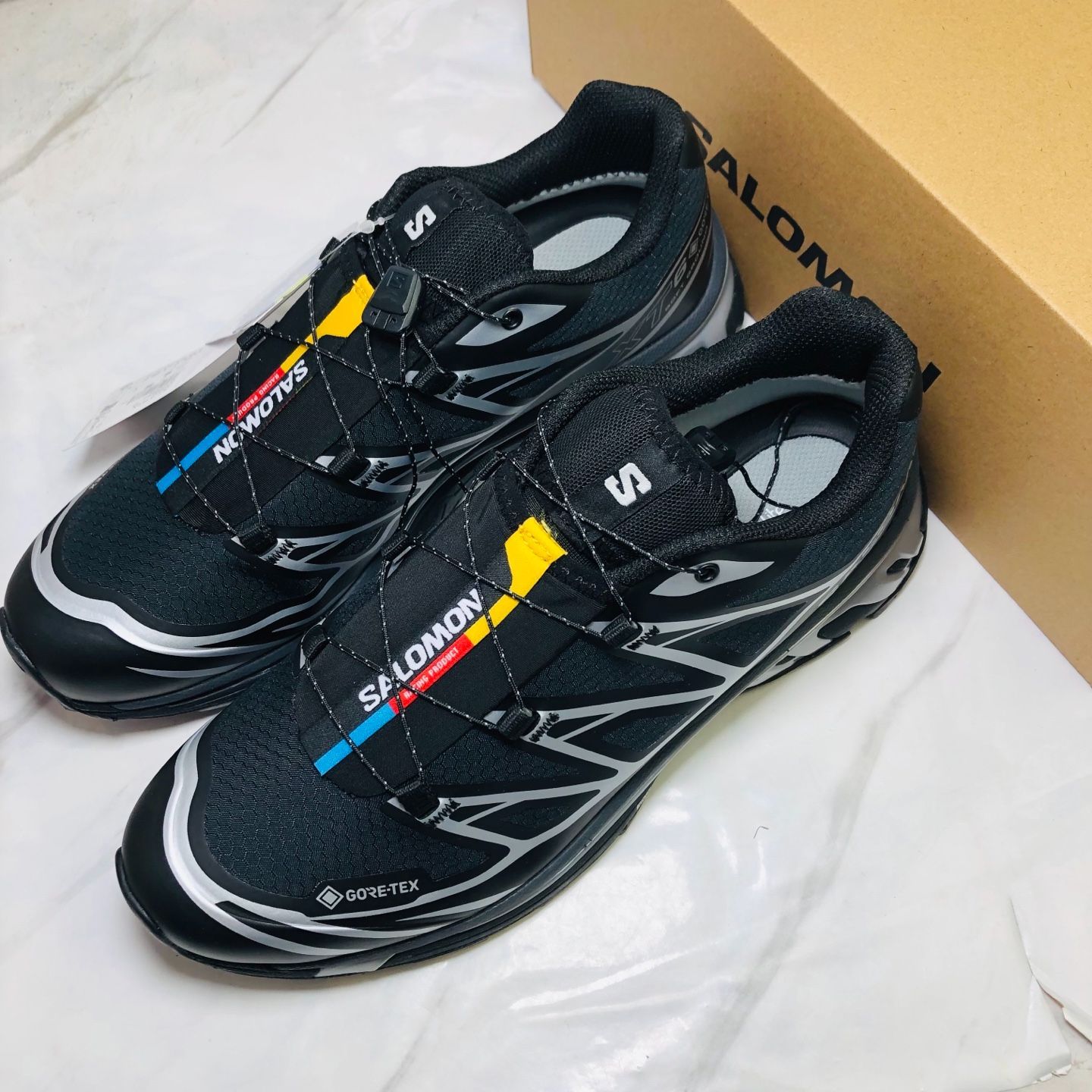 SALOMON サロモン XT-6 GORE-TEX 靴 ジョギング トレーニング メンズ レディー ランニングシューズ スニーカ スポーツ ブラック