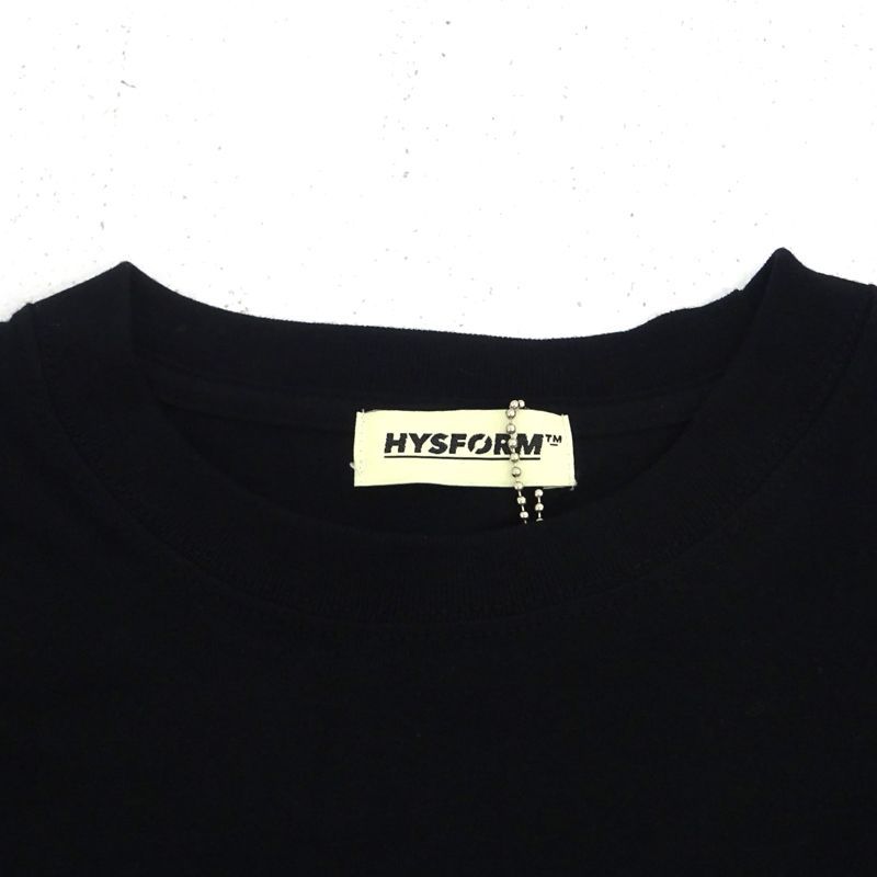 三重店】HYSFORM｜ハイスフォーム ロングスリーブロゴTシャツ ブラック