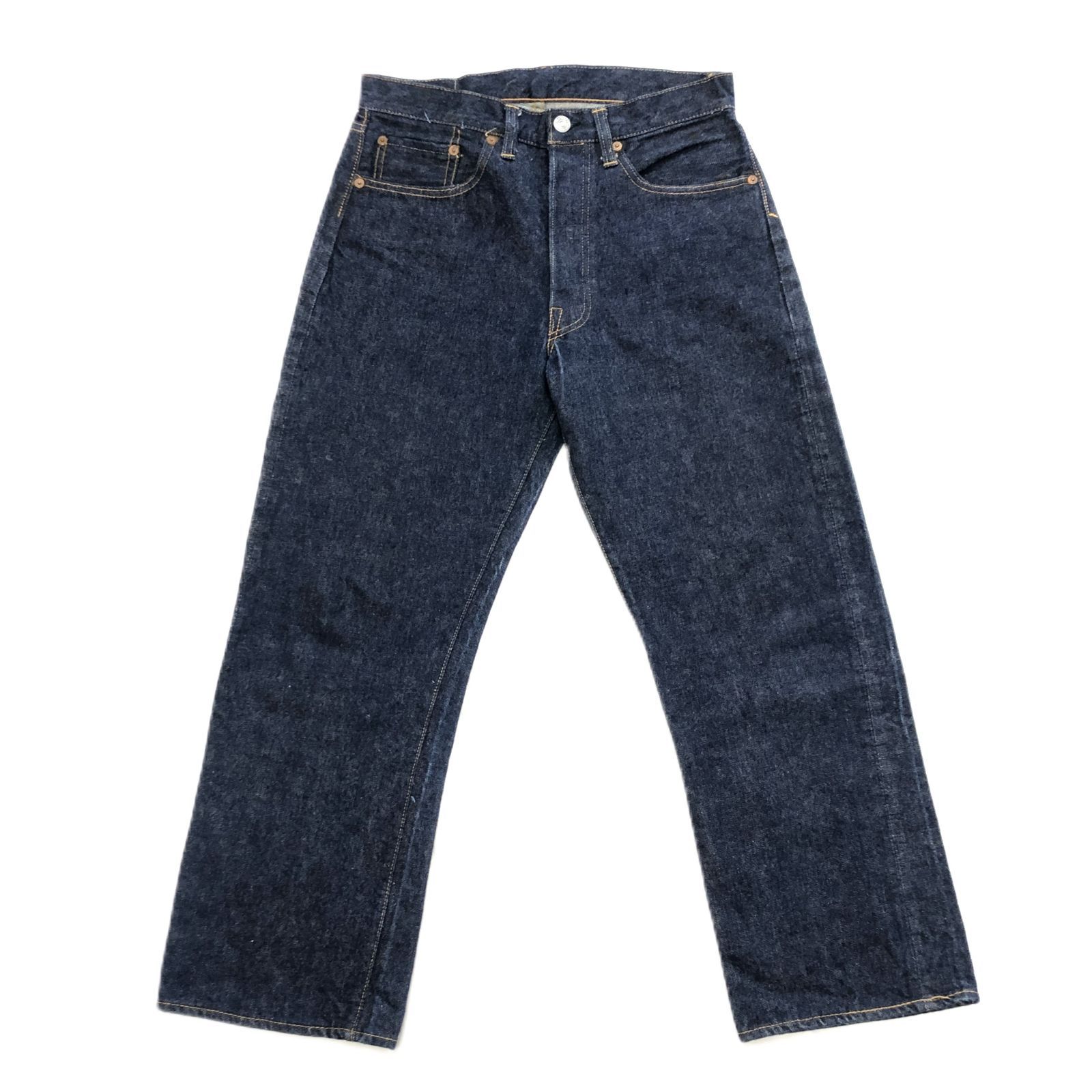 50s ビンテージ LEVI'S / 501XX リーバイス BigE 両面タブ オフセットベルトループ 革パッチ デニム パンツ ジーンズ 表記サイズW31【＠K】