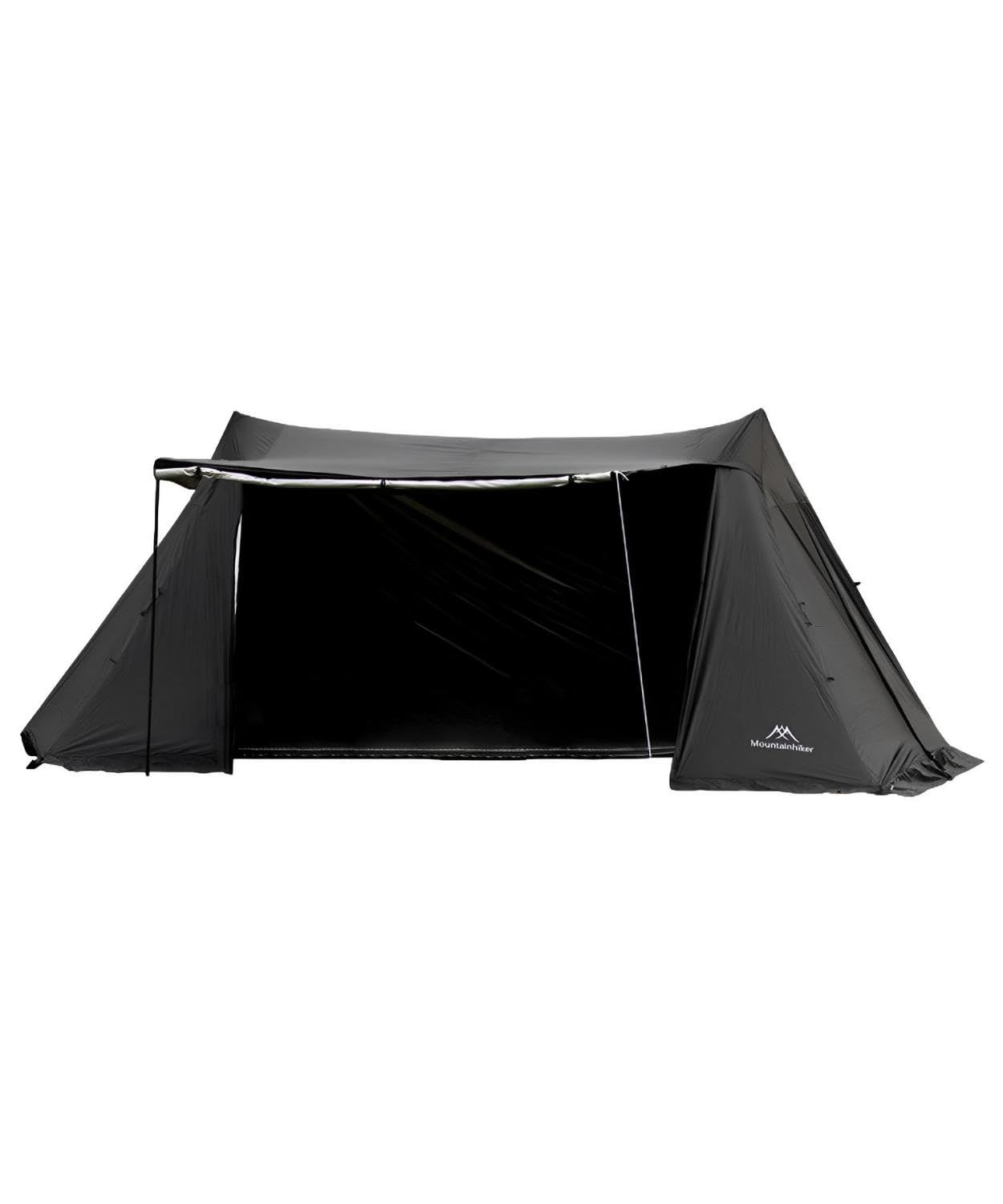 ブルーニー パップテント 大型 軍幕テント タープ テント キャンプ 用 アウトドア シェルター キャノピーテント ４〜６人 黒 ブラック