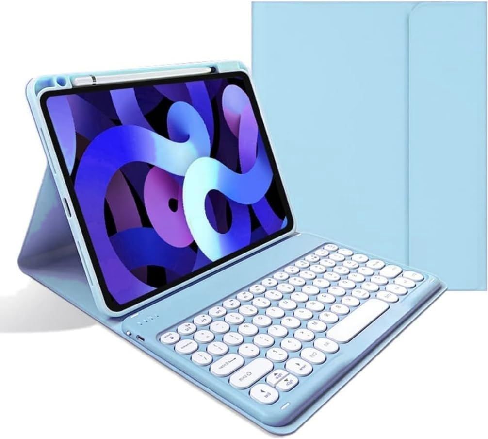 【人気商品】ペンシルホルダー付き iPad iPad Pro 13 第7世代 Pro (M4) カバー 超軽量 脱着式 ワイヤレス 人気 bluetooth キーボード付き ケース ペンシル充電収納可能 丸形 2024キーボード キー 人気 13
