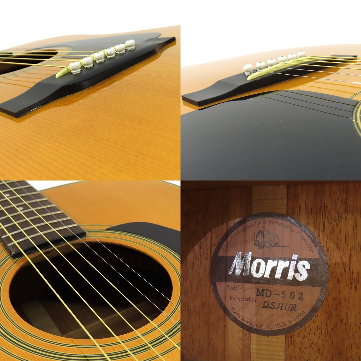 楽器・機材 アコギMorris アコースティックギターMD502ピックアップ付